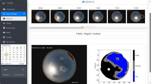 实时云量处理展示
